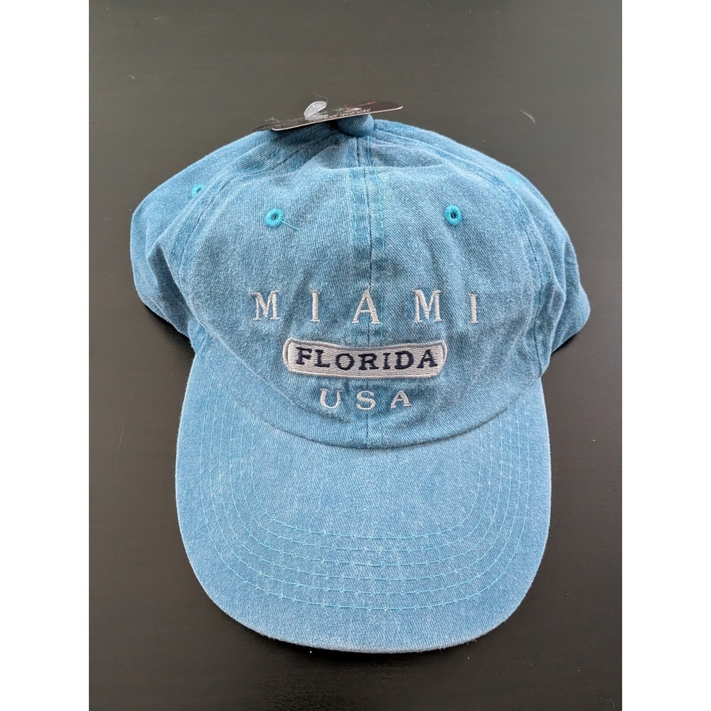 Miami Florida USA Embroidered Blue Baseball Cap Hat NWT Sunkiss Kap
